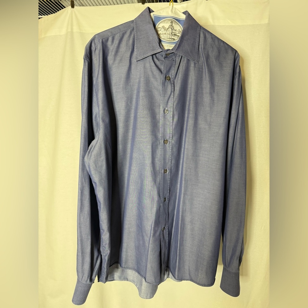 Canali Elegant French-Blue Shirt